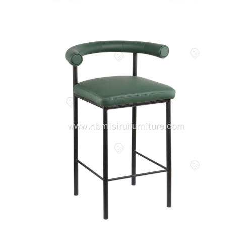Kashmir full green lether bar stool
